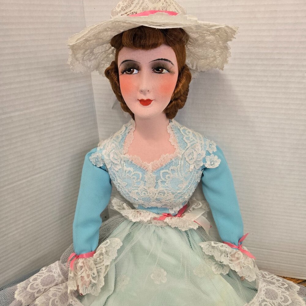 ANTIQUE FRENCH BOUDOIR POUPEE DOLL Bed doll vintage typically 900+